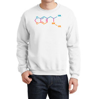 Mdma Ecstasy Techno Chemical Molecule Funny Edm Rave Party T Shirt Crewneck Sweatshirt | Artistshot