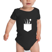 Funny Dental Instruments In Pocket Dentist Baby Bodysuit | Artistshot