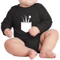 Funny Dental Instruments In Pocket Dentist Long Sleeve Baby Bodysuit | Artistshot