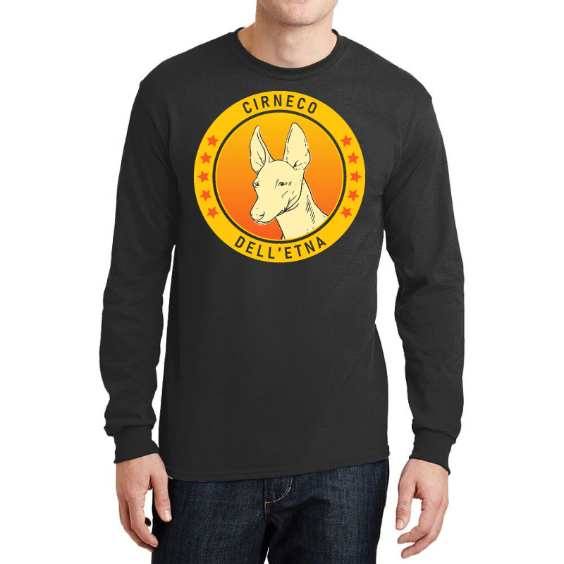 Cirneco Delletna Cirneco Dell' Etna Dog Portrait Long Sleeve Shirts | Artistshot