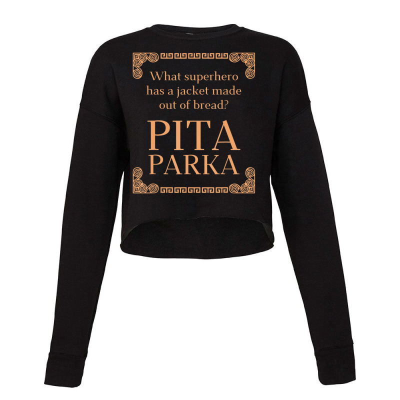 Pita Bread And Ancient Greek Mythology Nerd History Cropped Sweater by cm-arts | Artistshot