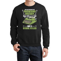 Pay No Attention To My Browsing History Funny Novel Novelist Raglan Ba Crewneck Sweatshirt | Artistshot