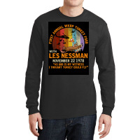 First Annual Wkrp Turkey Food   Les Nessman Long Sleeve Shirts | Artistshot