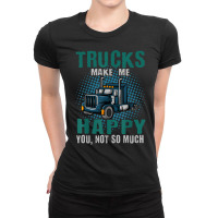 Truck Driver Trucker Truckie Lgv Driving Vehicle Teamster T Shirt Ladies Fitted T-shirt | Artistshot