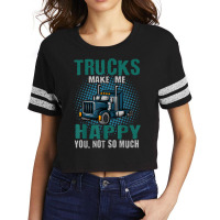 Truck Driver Trucker Truckie Lgv Driving Vehicle Teamster T Shirt Scorecard Crop Tee | Artistshot