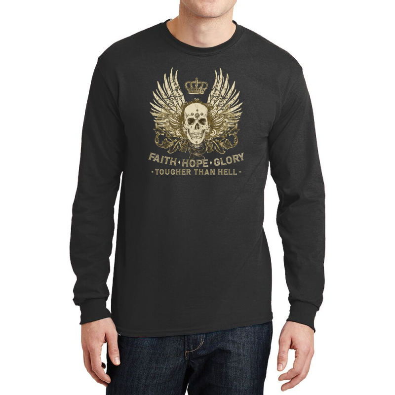 Faith Hope Glory Long Sleeve Shirts by tasmilacaravi | Artistshot