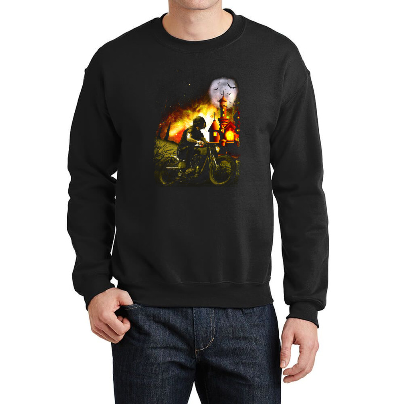 Mystery Rider Crewneck Sweatshirt by tasmilacaravi | Artistshot