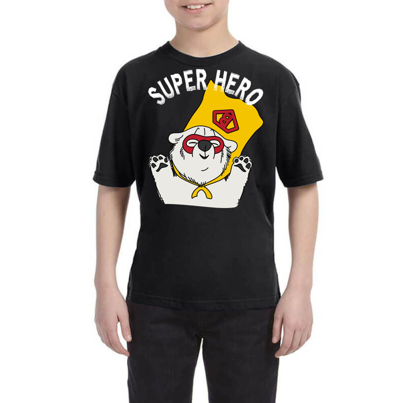 Bear Super Hero Youth Tee | Artistshot