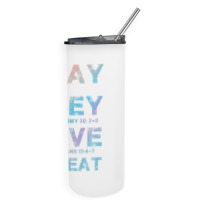 Pray Obey Love Repeat Bible Verse Christian Bible Quote Skinny Tumbler | Artistshot