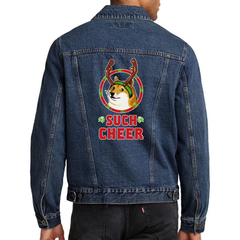 Christmas Doge Men Denim Jacket by Christine R Cross | Artistshot