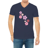 Sakura Minimalist V-neck Tee | Artistshot