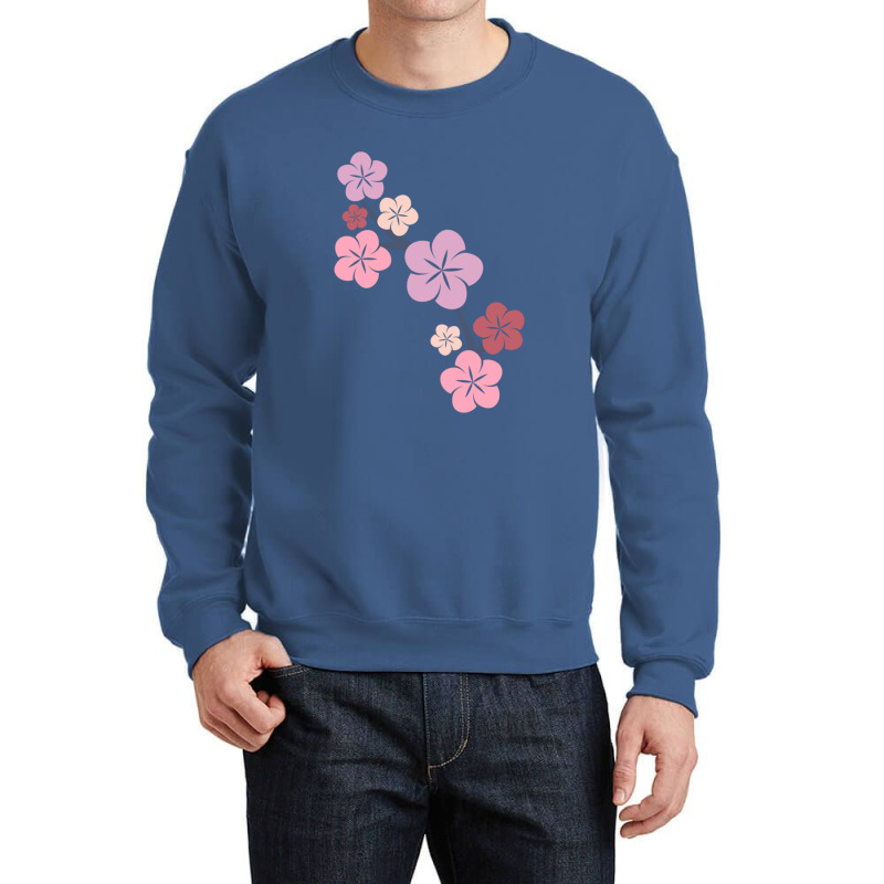 Sakura Minimalist Crewneck Sweatshirt by tasmilacaravi | Artistshot