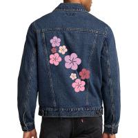 Sakura Minimalist Men Denim Jacket | Artistshot