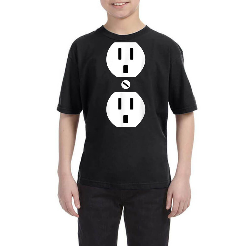 Couple Plug Socket Matching Costume Funny Halloween Gifts T Shirt Youth Tee by cm-arts | Artistshot