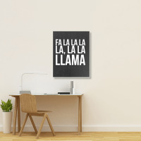 Fa La La La La La La Llama-npqnt Portrait Canvas Print | Artistshot