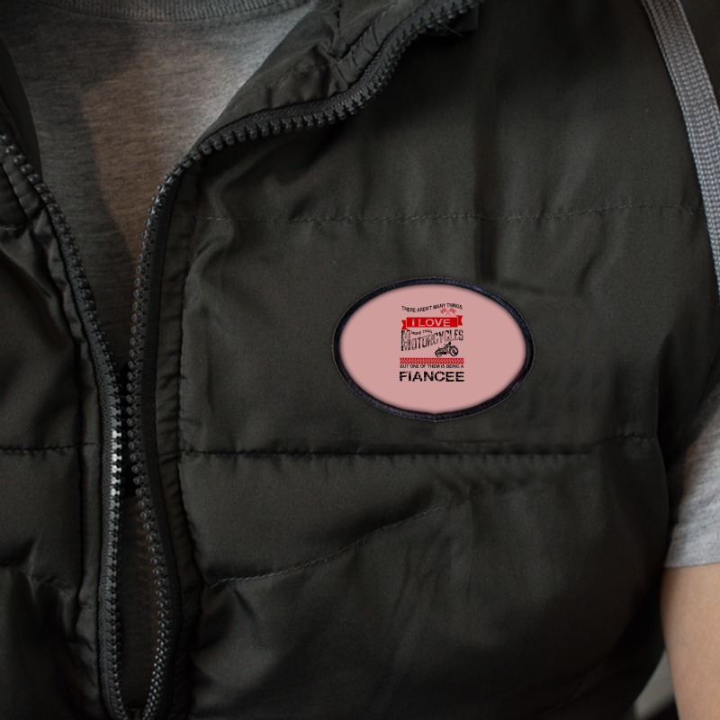 This Fiance Loves Motorcycles Oval Patch | Artistshot