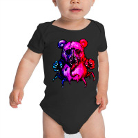 Demonic Bear Color Neon Baby Bodysuit | Artistshot