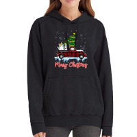 Merry Christmas Unicorn Xmas Plaid Red Truck Tree On Car Premium T Shi Vintage Hoodie | Artistshot