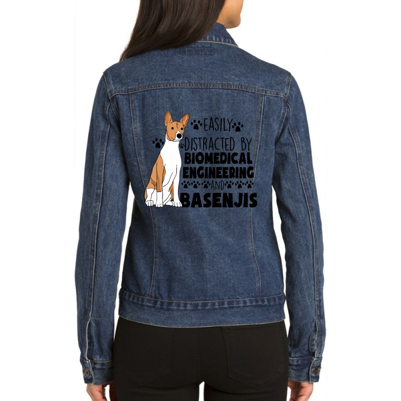 Biomedical Engineering Graduate Biomedical Engineering And Basenjis (1 Ladies Denim Jacket by starlingbuzzard | Artistshot