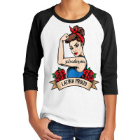 Womens Salvadorean Shirt For Women Latinx Latina Proud Gift T Shirt Youth 3/4 Sleeve | Artistshot