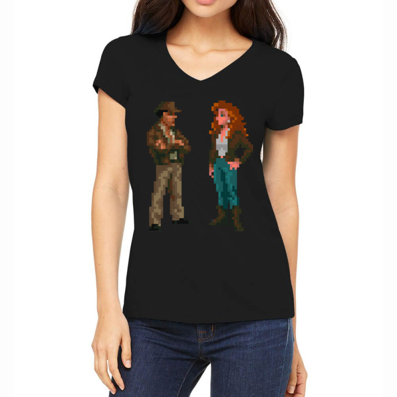 Indiana Jones And The Fate Of Atlantis Women's V-neck T-shirt | Artistshot