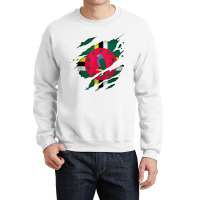 Proud Dominican Shirts  Torn Ripped Dominica Flag T Shirt Crewneck Sweatshirt | Artistshot