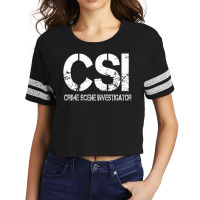 Crime Scene Investigation Police Outfit Deputy True Crime Scorecard Crop Tee | Artistshot