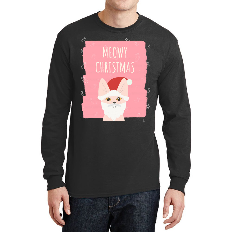 Meowy Christmasmeowy Christmas Long Sleeve Shirts | Artistshot