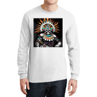 Dia De Los Muertos Aztec Warrior Calavera Mayan Mythology T Shirt Long Sleeve Shirts | Artistshot