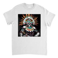 Dia De Los Muertos Aztec Warrior Calavera Mayan Mythology T Shirt Classic T-shirt | Artistshot