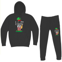 Womens Coquito Elf Funny Puerto Rico Matching Christmas Bilingual V Ne Hoodie & Jogger Set | Artistshot