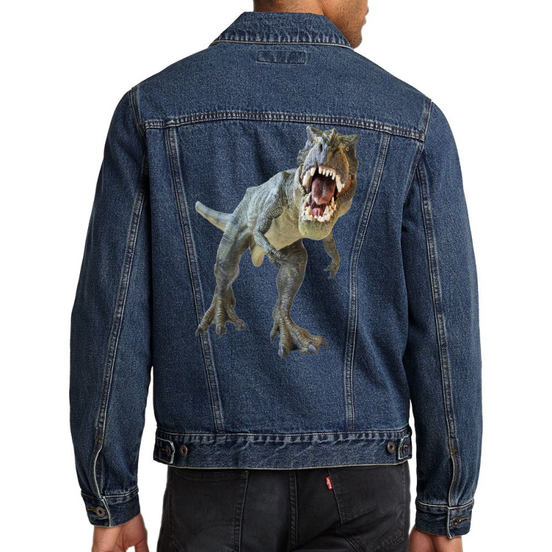 Dinosaur  Tyrannosaurus Men Denim Jacket | Artistshot