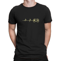 Gamer Heartbeat Lifeline Retro Video Game Controller Cool Gamer Gifts  T-shirt | Artistshot