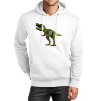 Walking Green Triangle Dinosaurs Unisex Hoodie | Artistshot