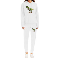 Walking Green Triangle Dinosaurs Hoodie & Jogger Set | Artistshot