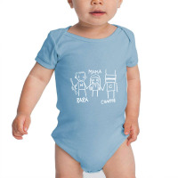 Papa Mama Chappie Baby Bodysuit | Artistshot