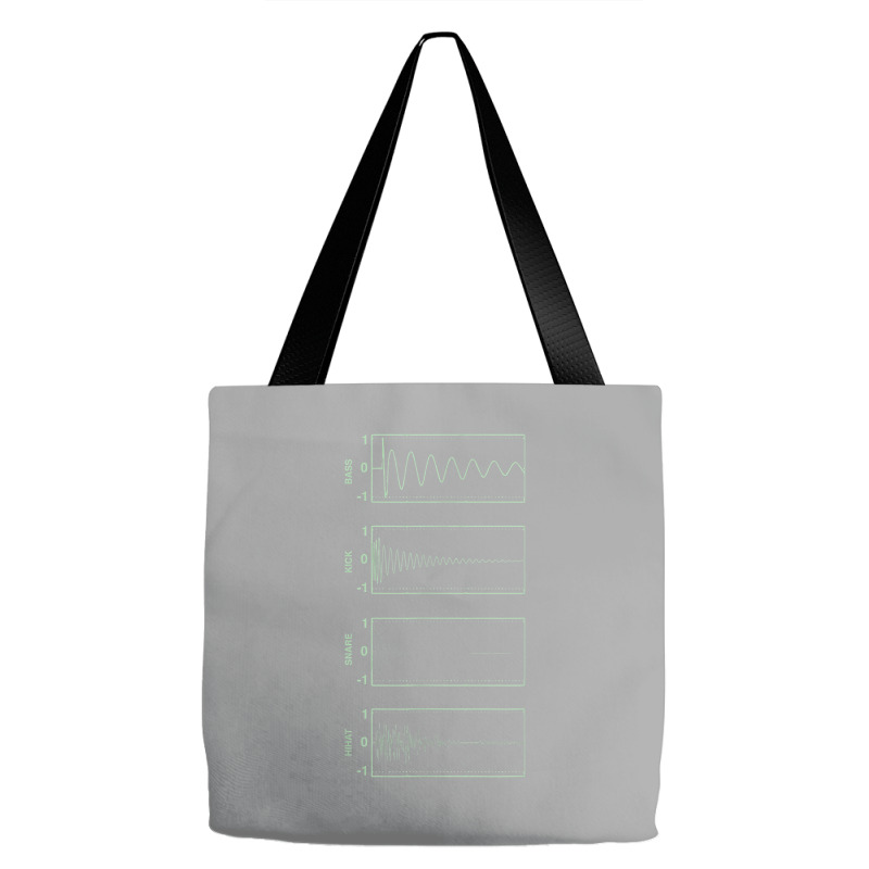 Bass Kick Snare Hihat Audiowave Producer Daw Synthesizer Tote Bags | Artistshot