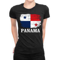 Vintage Panama Flag For Panamanian Gift Long Sleeve T Shirt Ladies Fitted T-shirt | Artistshot