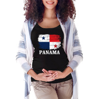 Vintage Panama Flag For Panamanian Gift Long Sleeve T Shirt Maternity Scoop Neck T-shirt | Artistshot