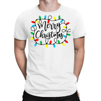 Merry Christmas Light Party Christmas Family Matching Long Sleeve T Sh T-shirt | Artistshot