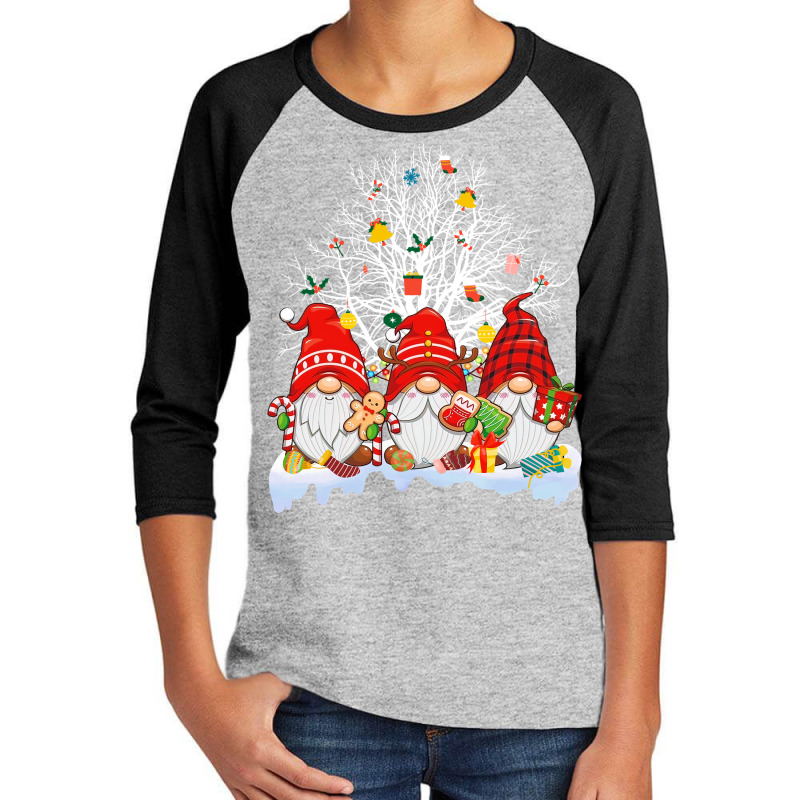 Three Gnomes Merry Christmas Tree Lights Matching Family Long Sleeve T Youth 3/4 Sleeve by judexynuk | Artistshot