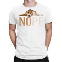 Nope Lazy Beagle T Shirt Dog Puppy Pet Animal Fur Paw Tee T-shirt | Artistshot