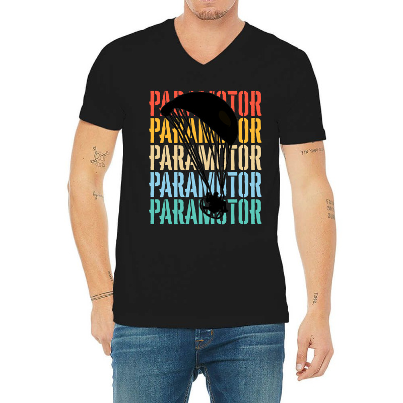 Paramotoring Paramotoring - Paramotor (5) V-neck Tee | Artistshot