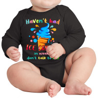 Ice Cream Cone Quote For Ice Cream Lover Long Sleeve Baby Bodysuit | Artistshot