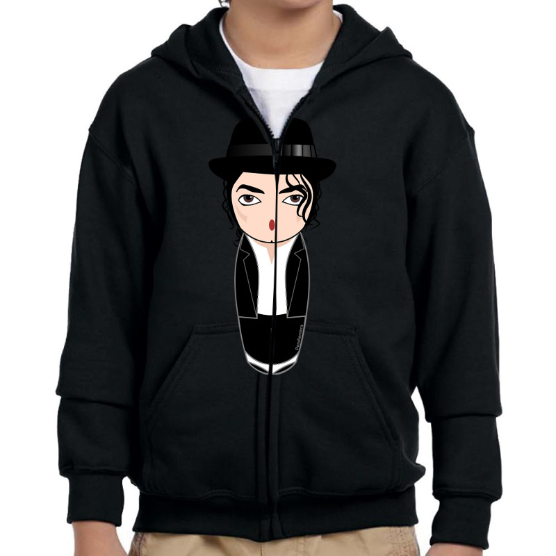 Kokeshi Michael Jackson Youth Zipper Hoodie | Artistshot