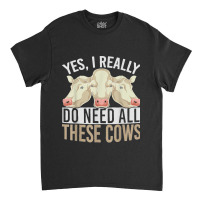 Cow Lover Farmer Farm Animal Farming Funny Cow Classic T-shirt | Artistshot