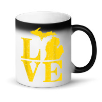 Love Michigan Vintage Mi Wolverine State Pride T Shirt Magic Mug | Artistshot