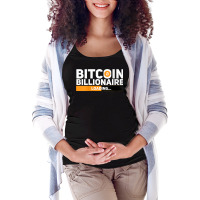 Womens Bitcoin Billionaire Loading Funny Crypto Ethereum T Shirt V Nec Maternity Scoop Neck T-shirt | Artistshot