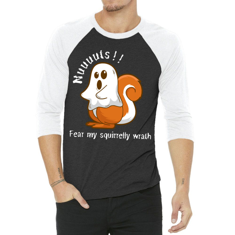 Paranormal Ghost Squirrel 3/4 Sleeve Shirt | Artistshot