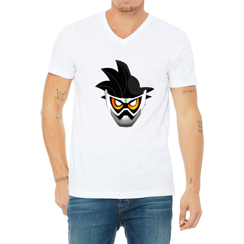 Goku Ex Aid V-Neck Tee by RyleeBarnett | Artistshot